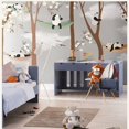 thumbnail image 1 of Papier Peint 3D Dessin Animé Panda Arbres SKU# WAL0085, 1 of 1