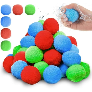 Ballons d'Eau Réutilisables, Ballons d'Eau pour Enfants, Balles Éclaboussures de Bombes d'Eau pour Enfants à l'Extérieur, Bataille de Ballons d'Eau pour Piscine et Plage, pour Jeu de Bataille d'Eau, Fête d'Été