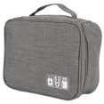 thumbnail image 2 of Electronic , Chargers  9.6x7.3x3.9in Cable Storage Pouch, Multifunction USB Cable For Ear Phones Gray, 2 of 8