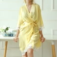 thumbnail image 1 of LSLJS Pyjama d'Intérieur Mode pour Femmes Pyjama à Manches Longues pour Femmes Chemises de Nuit Peignoirs d'Intérieur, Peignoirs Cadeaux pour Femmes, 1 of 6