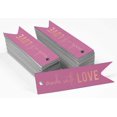 thumbnail image 2 of Inkdotpot Pack Of 100 Real Rose Gold Foil Paper Tags Made With Love Text Favor Hang Tags, 2 of 6