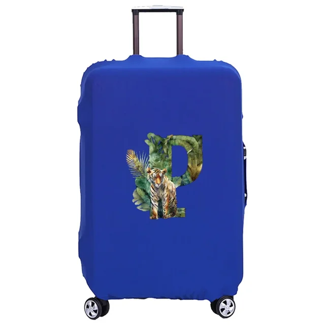 Housse de Valise Lavable Housse de Protection Anti-Rayures Housse Adaptée pour Motif Imprimé JungleTiger Convient 18-32 Pouces Lettre Tigre jungle TG