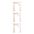 thumbnail image 4 of Decodeary Wedding Arch Drapes Memorable Setting For Big Day Not Easy To Wrinkle Easy Care shell pink 3Set, 4 of 6