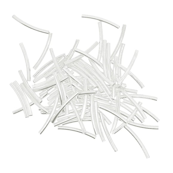 yuksok 50 Pcs Perles en Tube de Perlage Tube Lisse Apprêt Fabrication de Bijoux Bricolage