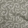 thumbnail image 1 of oneOone Viscose Chiffon Gray Fabric Asian Baroque Craft Projects Decor Fabric Printed By The Yard 42 Inch Wide, 1 of 4