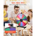 thumbnail image 2 of KFFKFF 24 in Spinning Prize Wheel, 14 Slots Spinning Wheel with Stand, Tabletop Win Fortune Roulette with a Dry Erase and 2 Markers, 6 Colors, Easy Assembly, 2 of 9
