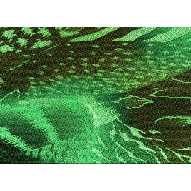 Ahgly Tapis Rectangulaire Lavable en Machine Intérieur Transitionnel Vert Forêt Foncé, 3 Pieds x 5 Pieds