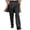 Black, variant on DGMIOCS Men's Classic Straight Leg Dress Pants Business Casual Comfortable Flat Front Trousers Versatile Daily Attire Brown M