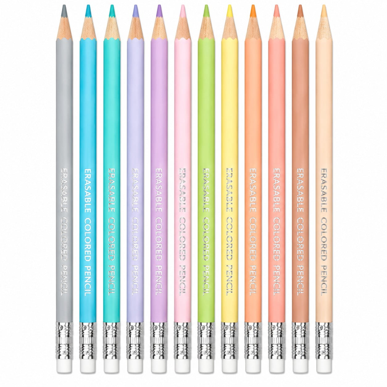 Crayons Westcott en bois sans plomb, crayons de couleur, pastels, palette de couleurs, pack de 12