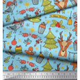 thumbnail image 3 of Soimoi Rayon Fabric Gift Box,Snowman & Tree Christmas Fabric Prints By Yard 56 Inch Wide, 3 of 3