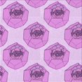 thumbnail image 1 of Ahgly Tapis d'Intérieur Lavable en Machine Carré Transitionnel Fleur Rose, 7 Pieds Carré, 1 of 7