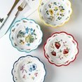thumbnail image 4 of 1Pc Fruit Bowl Salad Bowl for Kids Ceramic Bowl for Home Tableware (Blue), 4 of 8
