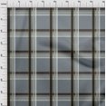 thumbnail image 3 of oneOone Cotton Poplin Gray Fabric Madras Check Craft Projects Decor Fabric Printed By The Yard 56 Inch Wide, 3 of 4