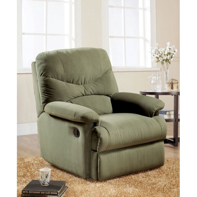 Fauteuil inclinable Arcadia d'ACME, microfibre sauge