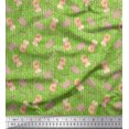 thumbnail image 1 of Soimoi Georgette Viscose Fabric Leaves,Tree Stump & Squirrel Animal Printed Fabric 1 Yard 42 Inch Wide, 1 of 1