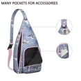 thumbnail image 4 of Vintage French Toile Sling Backpack&nbsp;– Rustic Farmhouse Print Crossbody Bag, Compact for Essentials, 4 of 4
