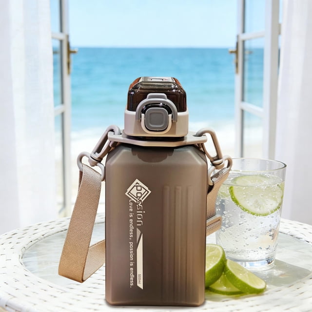 EGNMCR Kitchen Gadgets, Kitchen Accessories Summer Covered Plastic Water Cup Sports Direct Drinking Cup Exquisite Water Cup Low Temperature Storage Fast Heat Dissipation Plastics Sports Water Bottle