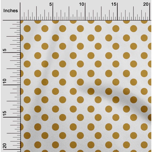 oneOone Georgette Viscose Fabric Polka Dots Decor Fabric Printed BTY 42 Inch Wide