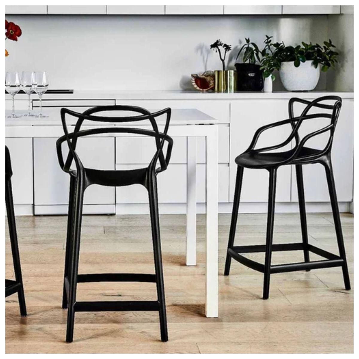 Tabouret de bar en plastique Heavenly Collection 25" ENSEMBLE DE 2