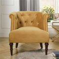 thumbnail image 4 of Katherine Tufted Accent Chair Gold Velvet, 4 of 10