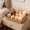 Brown, variant on Dvkptbk plastic frame Imitation Rattan Woven Storage Tray Rectangular Wicker Basket for Kitchen Countertop Bathroom Organizer