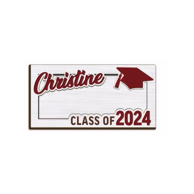 Thinsony Graduation Gift Cash Holder Wooden Envelope Wallet Safe 2024 Graduation Money red