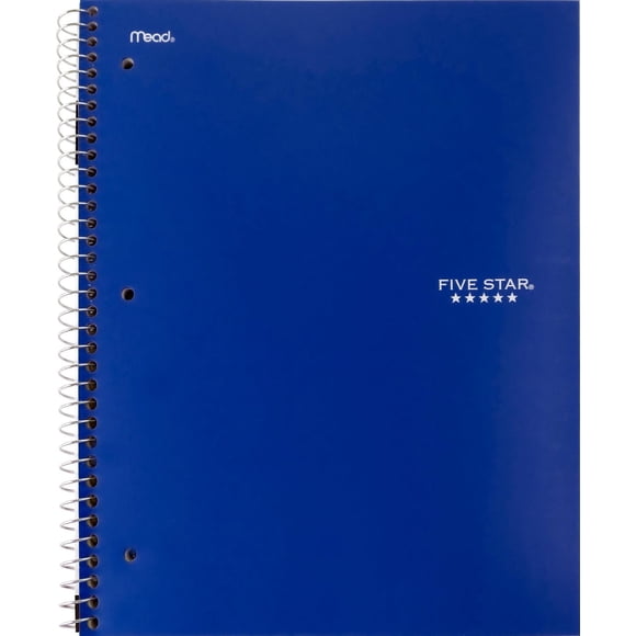 Five Star Cahier bleu 3 sujets