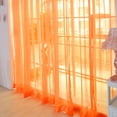thumbnail image 2 of TIMIFIS Home Decor 2 PCS Pure Color Tulle Door Window Curtain Drape Panel Sheer Scarf Valances OR DecorFall, 2 of 7
