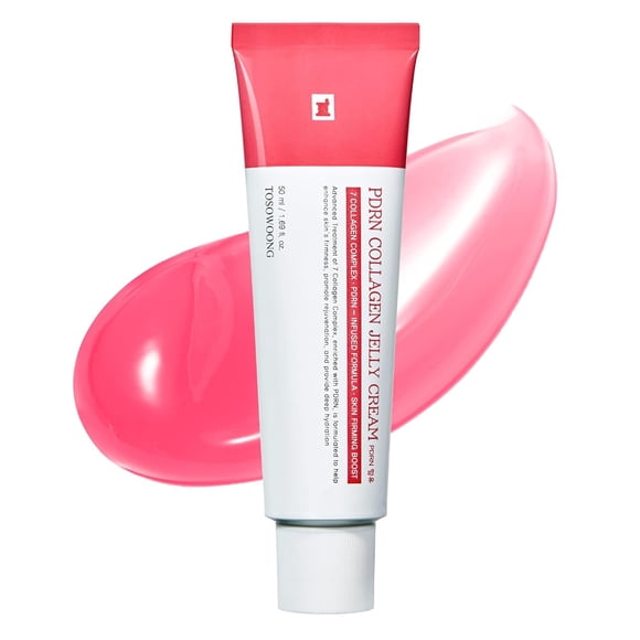 Collagen Jelly Cream, 5,000ppm Salmon DNA PDRN, Niacinamide, Hydrolyzed Collagen, Glow, Hydrating, Firming, Uneven Skin Tone, No artificial color, Korean Skin Care, 50ml, 1.69 fl.oz.