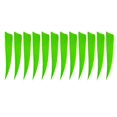 thumbnail image 2 of S SERENABLE 12 Pack s - 4 Inch Natural Turkey Feathers - Fletching DIY Hunting Training Fluorescent Green, 2 of 9