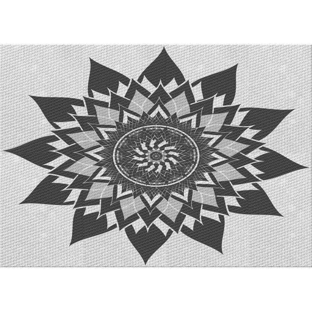 Ahgly Company Tapis Rectangulaire Lavable en Machine Intérieur Transitionnel Gris Carbone, 2 Pieds x 5 Pieds