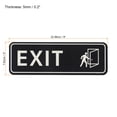 thumbnail image 2 of Unique Bargains EXIT Sign 9'x3' Self Adhesive Door Sticker Mounting Strip Black, 2 of 6