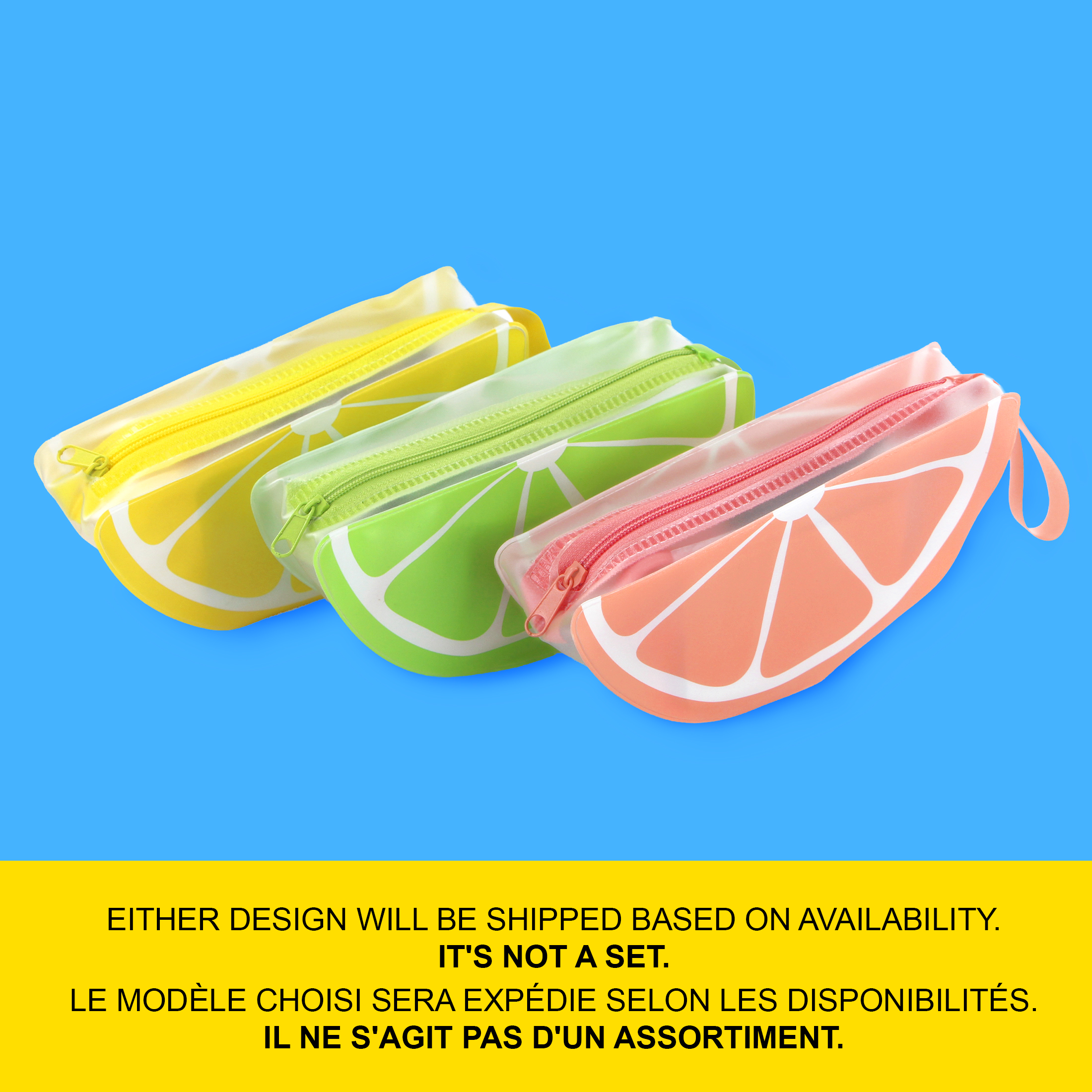UNIQUE CREATIV Trousse de couture et de réparation de voyage, 50 pièces, Citron, Lime ou Pamplemousse