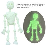 Skeleton Fridge 3D Printed Funny Skeleton Fridge Mini Fridge With Movable Joints Color Human Refrigerator Locker Halloween Decorations Christmas Decorations Welding Clamps 18 Vise Screw 18 Woodworking