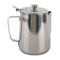 thumbnail image 2 of Stainless Steel Coffee Cup Mug, Milk Frothing Pitcher Jug with Lid and Dripless Spout Multifunctional Latte Coffee Art Tools for Kitchen Restaurant, 2 of 7