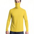 thumbnail image 4 of Ovbmpzd Womens Tops Yellow Long Sleeve Sun Protection Breathable Solid Tees Womens Shirts XXXXXL, 4 of 8