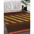 thumbnail image 3 of Ahgly Company Tapis d'Intérieur Lavable en Machine Carré Acajou Brun, 3 Pieds Carré, 3 of 7