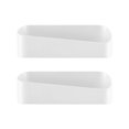 thumbnail image 1 of 2Pcs Free Perforation Wall Receives Frame Geometrical Modelling Organizer for Toilet Bathroom (White), 1 of 6