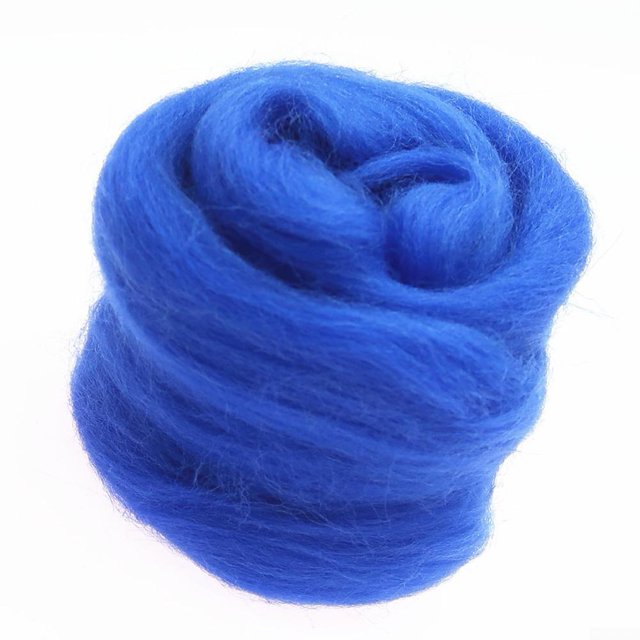 Needle Felting Wool Carded Wool Colour Pack 20G Brown Grey Red Pink Blue Neutral