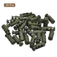 thumbnail image 3 of Unique Bargains Lot de 30 Butées à Ressort en Plastique à Double Trou pour Cordon de 4 mm, Vert Foncé, 3 of 5