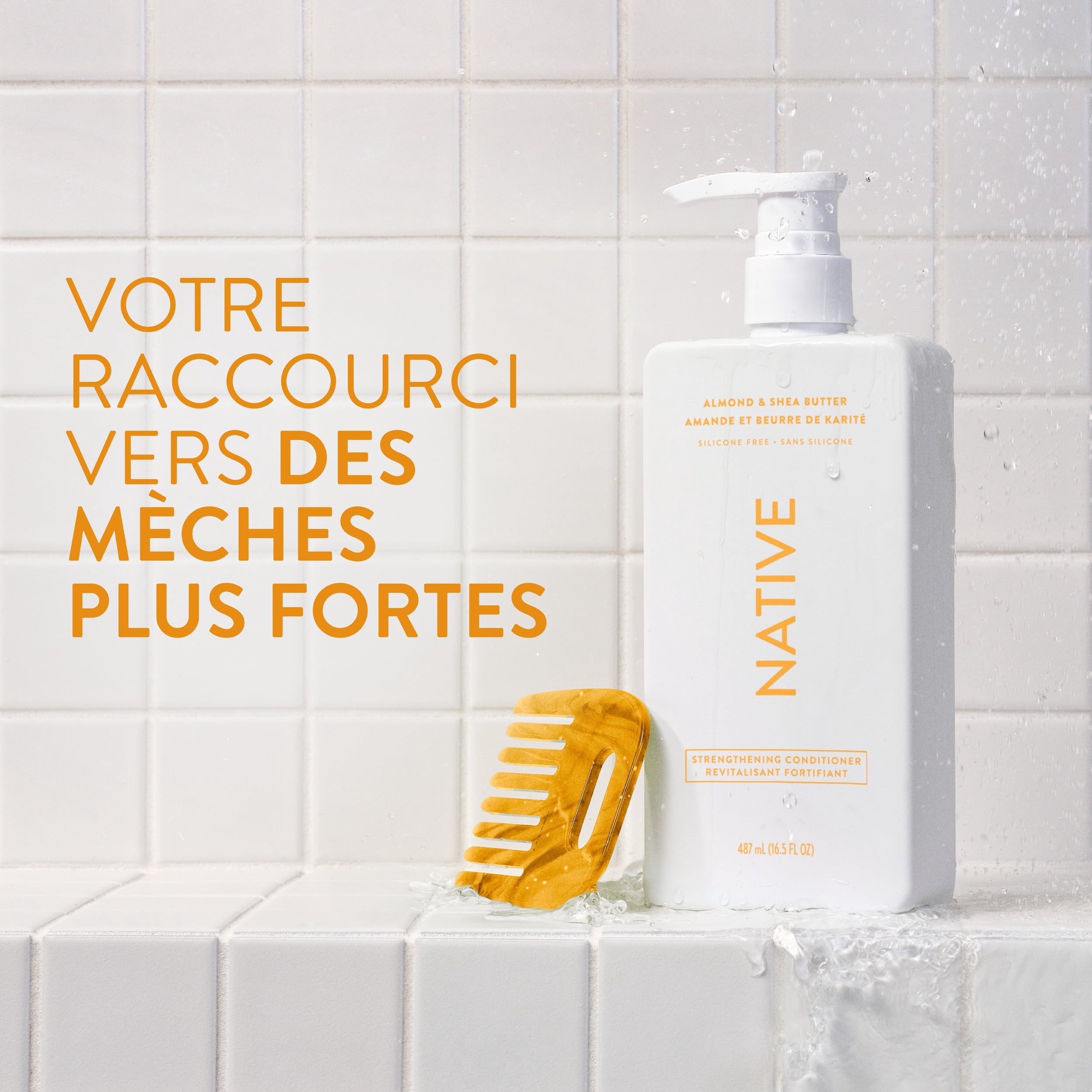 Revitalisant fortifiant Native, Amande et beurre de karité, 487 mL