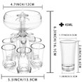 thumbnail image 3 of Ensemble Distributeur de Vin et Liqueur en Acrylique Blanc avec 6 Verres, Module de Division 2e Génération Efficace, Design Léger 352g – Comprend Brosse et Ouvreur pour Fêtes, Rassemblements et Distribution Uniforme des Boissons, 3 of 5