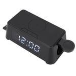 Wireless Charger, Temperature Display Alarm Clock Wireless Charger Time Data Display Watertight Charging Port  for Watch