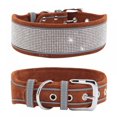 thumbnail image 1 of Collier pour Chien en Suède Réfléchissant avec Strass pour Chiens Moyens et Grands Bleu Marine, 1 of 4