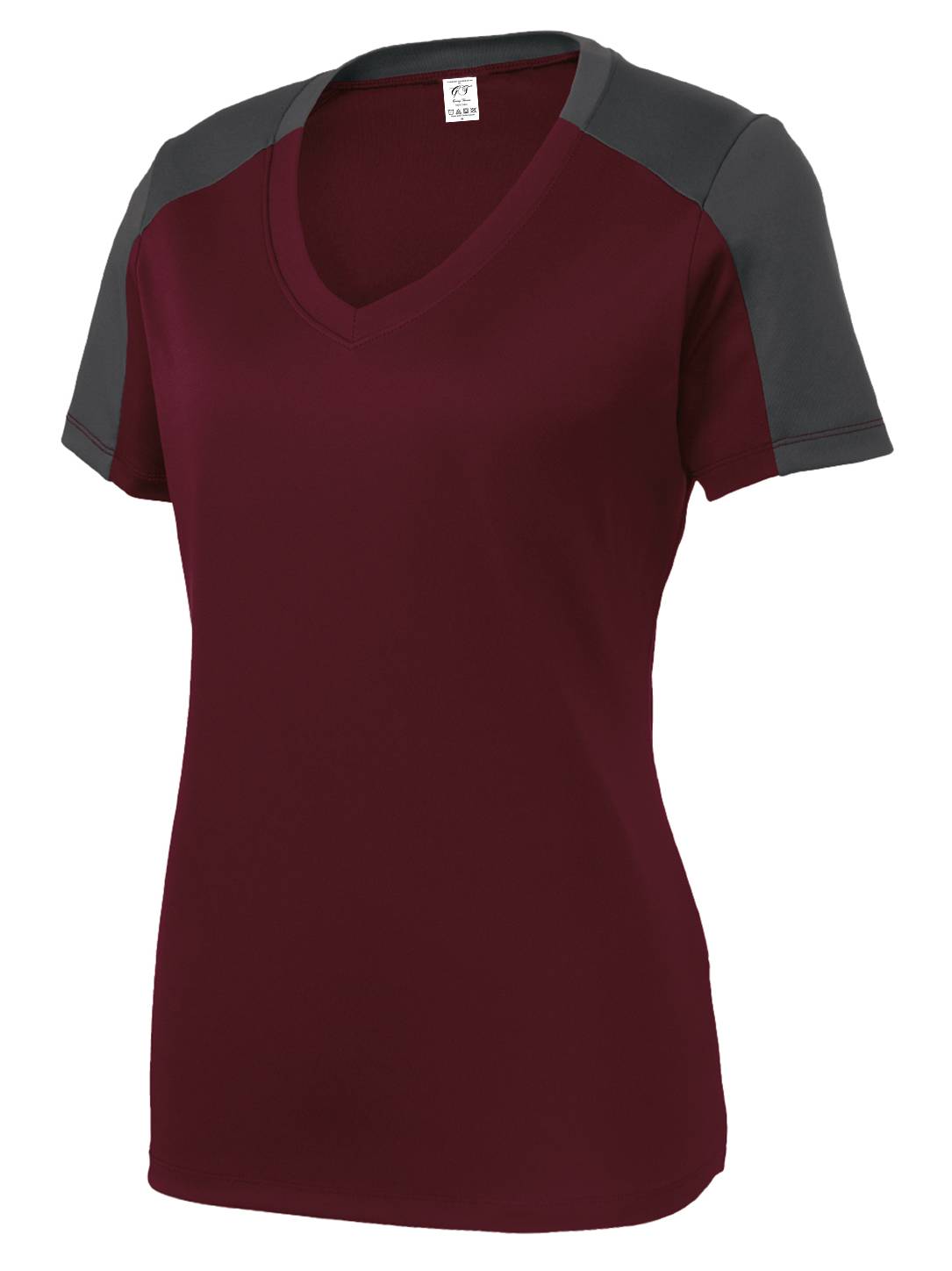 Gravity Threads Chemise à Manches Bloquées pour Femmes - Évacuation de l'Humidité - Marron/gris Fer - 2TG