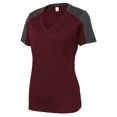thumbnail image 1 of Gravity Threads Chemise à Manches Bloquées pour Femmes - Évacuation de l'Humidité - Marron/gris Fer - 2TG, 1 of 1