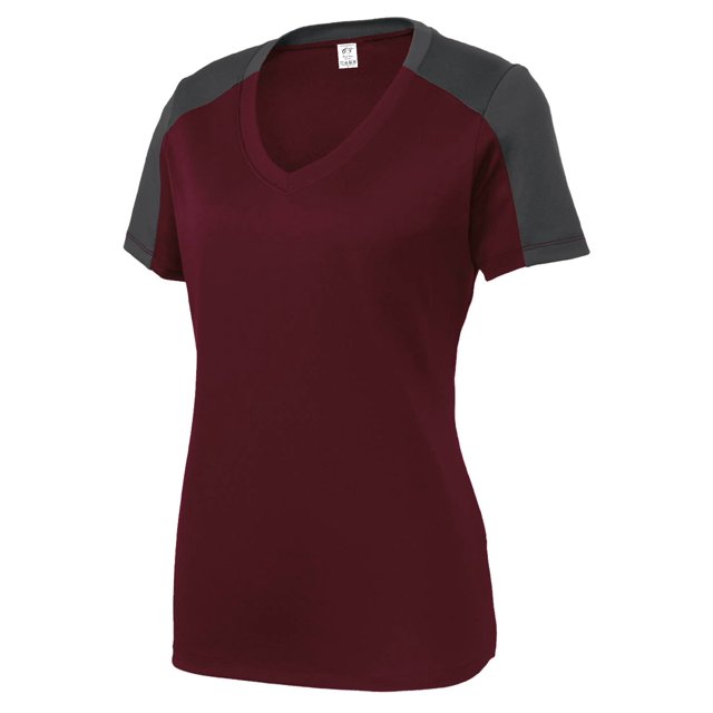 Gravity Threads Chemise à Manches Bloquées pour Femmes - Évacuation de l'Humidité - Marron/gris Fer - 2TG