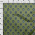 thumbnail image 2 of oneOone Polyester Lycra Fabric Leaves Block Print Fabric By The Yard 56 Inch Wide, 2 of 4