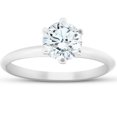 thumbnail image 1 of 1 ct Round Solitaire Diamond Engagement Ring 14K White Gold, 1 of 2