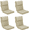 Brun, variante sur Aoodor Coussins de Chaise d'Extérieur 4 Pcs 45 x 22 x 4 Pouces Coussin de Siège pour Mobilier de Patio - Gris Pâle